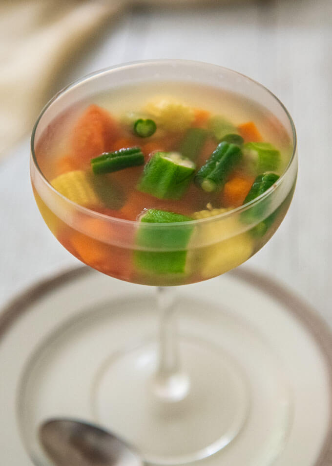 Summer Vegetable Salad in Jelly